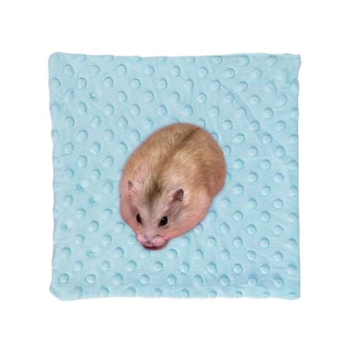 Dreuhuing Decke für Kleintierkäfige, weiche Haustierdecken für Hamster, Igel, Spielhandtuch, waschbare Hamster-Schlafmatte für Chinchilla von Dreuhuing