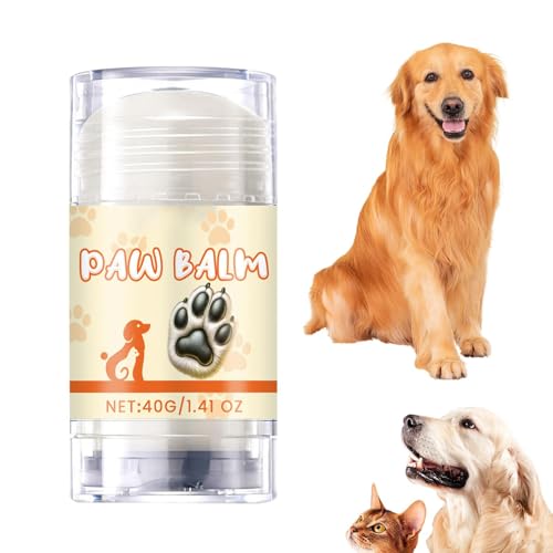 Dreuhuing Hundepfotenbalsam, Pfotenbalsam-Schutz für Hunde | 40 g natürliche Pfotencreme-Feuchtigkeitscreme für trockene, rissige Ballen | Feuchtigkeitscreme für trockene, rissige Ballen, Dreuhuing Hundepfotenbalsam, Pfotenbalsam-Schutz für Hunde | 40 g natürliche Pfotencreme-Feuchtigkeitscreme für trockene, rissige Ballen | Feuchtigkeitscreme für trockene, rissige Ballen, von Dreuhuing