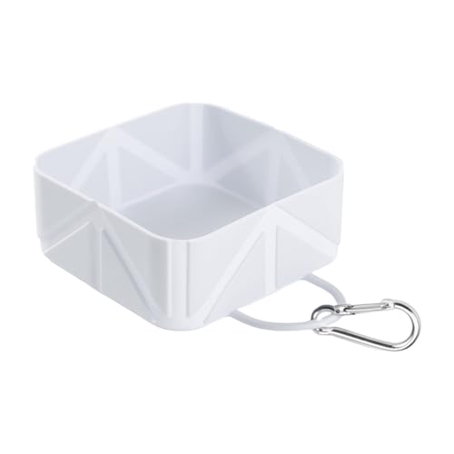 Dreuhuing Hundeschüssel - Faltbarer Fressnapf Haustier - 500ml Hundenapf Trinkflasche für Welpe Katze Reisen Wandern Boot Outdoor Aktivitäten von Dreuhuing