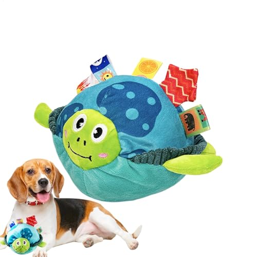Dreuhuing Hundespielzeug zur Zahnreinigung, robust, quietschender Ball, niedliches Schildkrötenball-Design, Haustierzubehör, Plüsch-Kauspielzeug für Training und Spielen Dreuhuing Hundespielzeug zur Zahnreinigung, robust, quietschender Ball, niedliches Schildkrötenball-Design, Haustierzubehör, Plüsch-Kauspielzeug für Training und Spielen von Dreuhuing