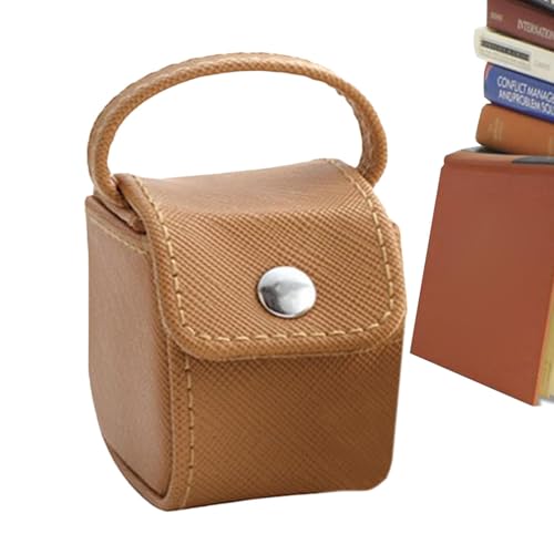 Dreuhuing Leder -Urnenbeutel, Urnenspeichertasche,Tragbare Andenkens -Urnen -Reisebeutel mit Schnappverschluss - Kompakter Organizer Schlüsselbeutel in PU -Leder für Kopfhörer, Haustierasche, Golfball von Dreuhuing