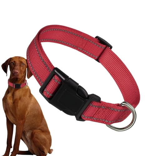 Dreuhuing Reflektierendes Halsband für Haustiere, atmungsaktives Nylon, atmungsaktiv, bequem, verstellbar, für mittelgroße Hunde Dreuhuing Reflektierendes Halsband für Haustiere, atmungsaktives Nylon, atmungsaktiv, bequem, verstellbar, für mittelgroße Hunde von Dreuhuing