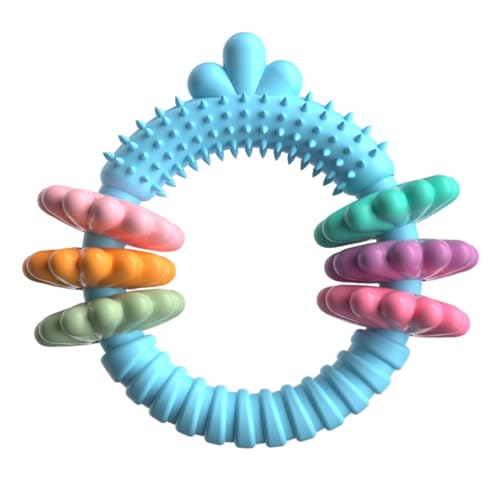 Dreuhuing Welpen-Beißring | Gummi-Hundespielzeug, Kauspielzeug, Gummi-Beißringe für Hunde zum Werfen, Fangen, unterstützt gesundes Kauverhalten Dreuhuing Welpen-Beißring | Gummi-Hundespielzeug, Kauspielzeug, Gummi-Beißringe für Hunde zum Werfen, Fangen, unterstützt gesundes Kauverhalten von Dreuhuing