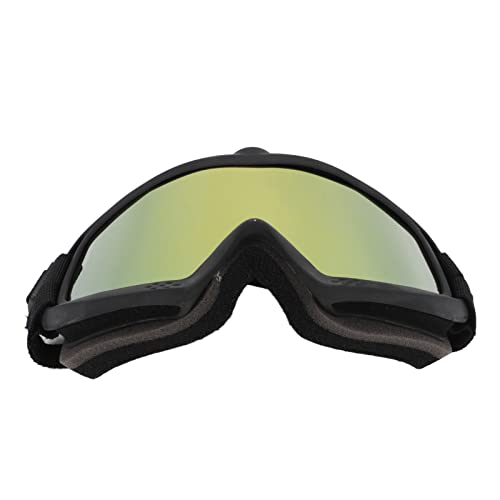 Drfeify UV -Schutzhund Sonnenbrille Windproof Eyes Schutz Haustierbrille Zum Laufen Skifahren (Schwarzer Rahmen mit rotem Objektiv) von Drfeify