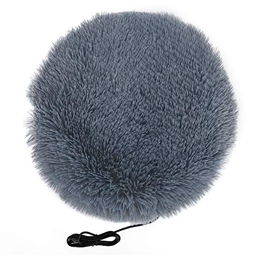 DriKou Pet Heating Plush Mat Soft, Glossy Electric Blanket USB Charging Interface for Cats Small Dogs Winter Warm Silver Gray 40cm DriKou Pet Heating Plush Mat Soft, Glossy Electric Blanket USB Charging Interface for Cats Small Dogs Winter Warm Silver Gray 40cm von DriKou