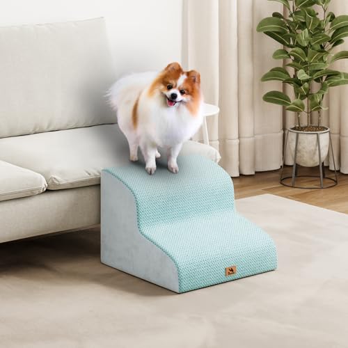 Hundetreppe für kleine Hunde, 2 Stufen 30cm Hoch Haustiertreppe, Waschbar rutschfest, Katzentreppe für Alte Katzen Für Bett, Sofa, Couch Blau Hundetreppe für kleine Hunde, 2 Stufen 30cm Hoch Haustiertreppe, Waschbar rutschfest, Katzentreppe für Alte Katzen Für Bett, Sofa, Couch Blau von Dripex