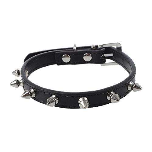 Droagoct Hundehalsband Hunde Halsband Belt Halsbaender schwarz einstellbar S von Droagoct