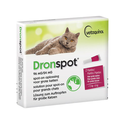 Dronspot Spot-on - große Katzen - 2 Pipetten von Dronspot