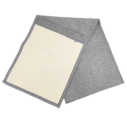 2 x Kratzmatte für Katzen, Schutz für Sofa, Sessel, Wandboden, Teppich aus Sisal und Leinen, geeignet für Katzen, Kätzchen, Hunde, Spielzeug für Krallenpflege, 130 x 45 cm von Drumm