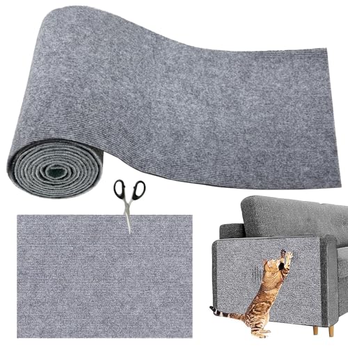 Druuzyl 300x40cm Kratzmatte für Katzen selbstklebend - Kratzschutz Sofa, Möbel & Wände, Graue Kratzmatte mit DIY Griffbrett (Extra Lang, Anti-Kratz Druuzyl 300x40cm Kratzmatte für Katzen selbstklebend - Kratzschutz Sofa, Möbel & Wände, Graue Kratzmatte mit DIY Griffbrett (Extra Lang, Anti-Kratz von Druuzyl