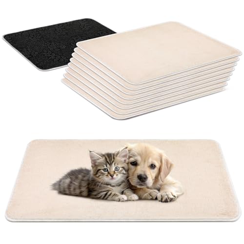 Drydiet Ersatz-Pads für Haustiere, 43,2 x 27,9 cm, weich, saugfähig, maschinenwaschbar, Plüsch, Kaschmir, doppelseitig, Hundebett-Matte für alle Tiere, 8 Stück Drydiet Ersatz-Pads für Haustiere, 43,2 x 27,9 cm, weich, saugfähig, maschinenwaschbar, Plüsch, Kaschmir, doppelseitig, Hundebett-Matte für alle Tiere, 8 Stück von Drydiet