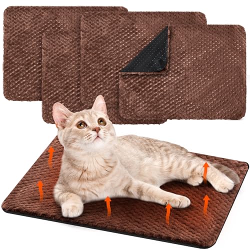 Selbstwärmendes Katzenbett, selbstheizend, waschbar, warm, thermisch, für drinnen und draußen, 40,6 x 50,8 cm, abnehmbarer Bezug, rutschfeste Winterheizung, Haustiermatte, Kätzchen, Welpen (Kaffee) Selbstwärmendes Katzenbett, selbstheizend, waschbar, warm, thermisch, für drinnen und draußen, 40,6 x 50,8 cm, abnehmbarer Bezug, rutschfeste Winterheizung, Haustiermatte, Kätzchen, Welpen (Kaffee) von Drydiet