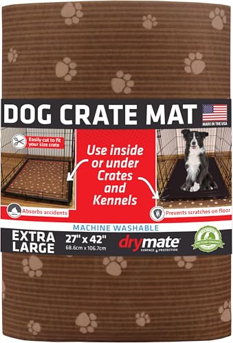 Drymate Hundematte für Hundekäfige, 68,6 x 106,7 cm, Braun von Drymate