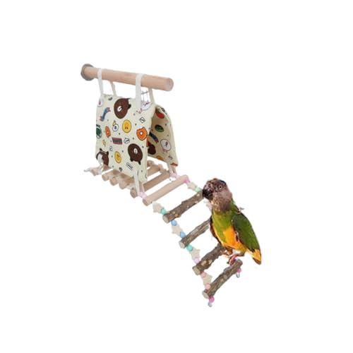 Dsadrwq 1 Pcs Vogel Spielzeug Papagei Liefert Papagei Zelt Leiter Vogel Bett Vogel Spielplatz Geeignet für Papagei Käfig Spielzeug Set von Dsadrwq