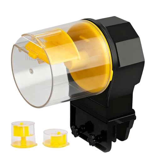 Dtaigou Aquarium Automatischer Futterautomat,Batteriebetriebener Kompakter Futterspender - Automatische Futterautomaten,Für Aquarium Teich Urlaub Wochenende Haustiere Betta Schildkröte von Dtaigou