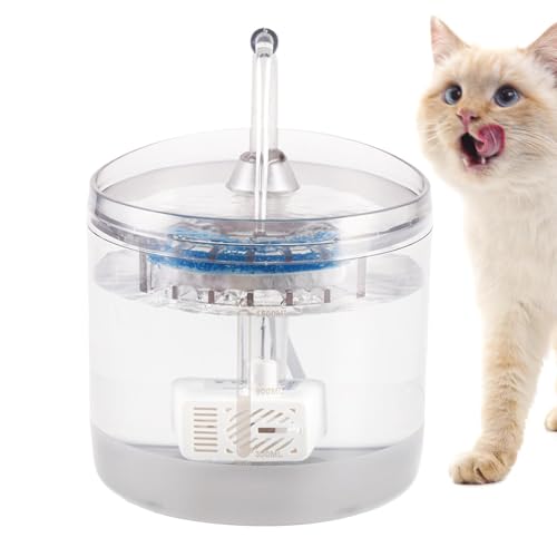 Dtaigou Automatische Wasserschale, Katzenwasserspender,1,5L Automatische Innenrinkbrunnen | Wasserversorgungsmittel, ruhige elektrische Hundeswasserer mit Filtration für Garten, Balkon, Wohnzimmer Dtaigou Automatische Wasserschale, Katzenwasserspender,1,5L Automatische Innenrinkbrunnen | Wasserversorgungsmittel, ruhige elektrische Hundeswasserer mit Filtration für Garten, Balkon, Wohnzimmer von Dtaigou