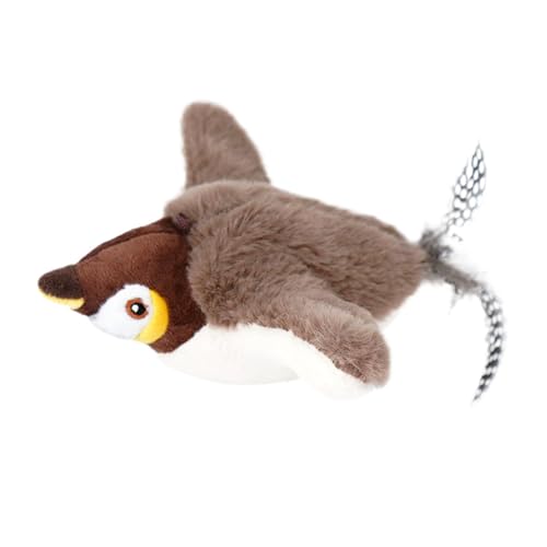 Dtaigou Fliegender Vogel-Katzenspielzeug Für Hauskatzen, Interaktives Fliegendes Vogel-Katzenspielzeug, Elektronischer Simulations-Spatzen-Katzen-Teaser-Stick, Vogeljagd-Katzenspielzeug Dtaigou Fliegender Vogel-Katzenspielzeug Für Hauskatzen, Interaktives Fliegendes Vogel-Katzenspielzeug, Elektronischer Simulations-Spatzen-Katzen-Teaser-Stick, Vogeljagd-Katzenspielzeug von Dtaigou