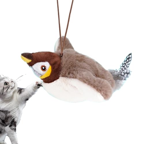 Dtaigou Fliegender Vogel-Katzenspielzeug Für Hauskatzen, Interaktives Fliegendes Vogel-Katzenspielzeug, Elektronischer Simulations-Spatzen-Katzen-Teaser-Stick, Vogeljagd-Katzenspielzeug Dtaigou Fliegender Vogel-Katzenspielzeug Für Hauskatzen, Interaktives Fliegendes Vogel-Katzenspielzeug, Elektronischer Simulations-Spatzen-Katzen-Teaser-Stick, Vogeljagd-Katzenspielzeug von Dtaigou