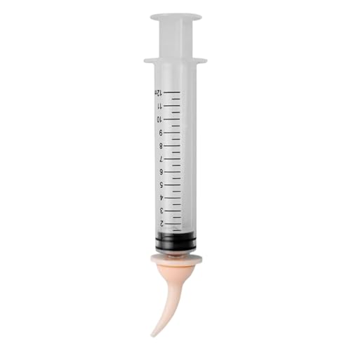 Dtaigou Haustier-Pillen-Shooter | 12 ml Pillenschieber für Hunde, Brustwarzenöffnung, Futterspender für postoperatives flüssiges Futter, Wasser, Zuhause, den täglichen Gebrauch, Reisen, Fütterung von von Dtaigou