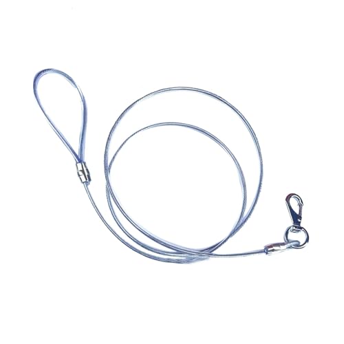 Dtaigou Hundeleinen zum Spazierengehen, Stahldraht, kaufestes Hundeseil, bequemer Griff, Hinterhof-Hundeseil, Außenseil, Kabel für Outdoor-Aktivitäten Dtaigou Hundeleinen zum Spazierengehen, Stahldraht, kaufestes Hundeseil, bequemer Griff, Hinterhof-Hundeseil, Außenseil, Kabel für Outdoor-Aktivitäten von Dtaigou