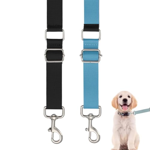 Dtaigou Hundepflegearm-Zubehör,2er Pack Verstellbarer Hundehaltegurt - Verstellbarer Stabiler Schlaufenring, Pflegezubehör, Nylon-Führungsleine Für Kleine Mittelgroße Große Hunderassen von Dtaigou