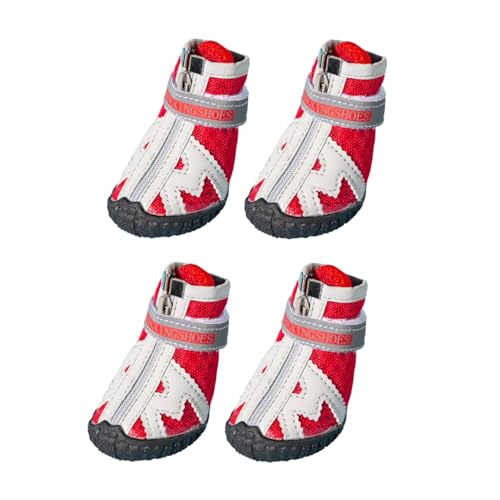 Dtaigou Hundeschuhe Anti-Rutsch,Hundeschuhe atmungsaktiv | 4 Stück Outdoor-Stiefel für Hunde - Hundeschuhe in 5 Größen verhindern ein Verrutschen, atmungsaktive Hundeschuhe mit robuster Gummisohle für Dtaigou Hundeschuhe Anti-Rutsch,Hundeschuhe atmungsaktiv | 4 Stück Outdoor-Stiefel für Hunde - Hundeschuhe in 5 Größen verhindern ein Verrutschen, atmungsaktive Hundeschuhe mit robuster Gummisohle für von Dtaigou