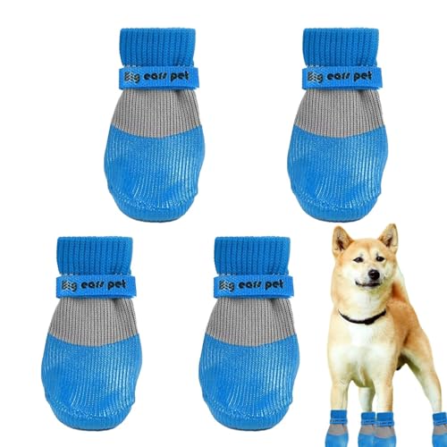 Dtaigou Hundeschuhe zum Schutz der Pfoten, Hundeschuhe mit rutschfester Gummisohle, tragbare Gummisohlen, Pfotenschutz für drinnen, laufen, draußen Dtaigou Hundeschuhe zum Schutz der Pfoten, Hundeschuhe mit rutschfester Gummisohle, tragbare Gummisohlen, Pfotenschutz für drinnen, laufen, draußen von Dtaigou