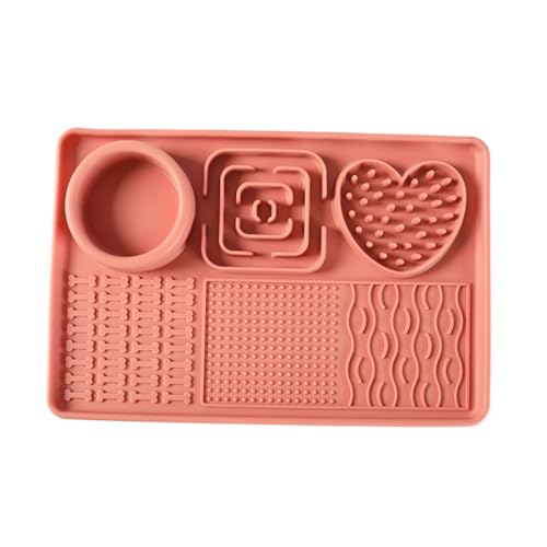 Dtaigou Katzen Leckmatte,Silikon Leckmatte Für Haustiere | Futter Spielzeug Zur Entschleunigung, Interaktives Haustierzubehör Für Zuhause, Reisen & Transportbox von Dtaigou