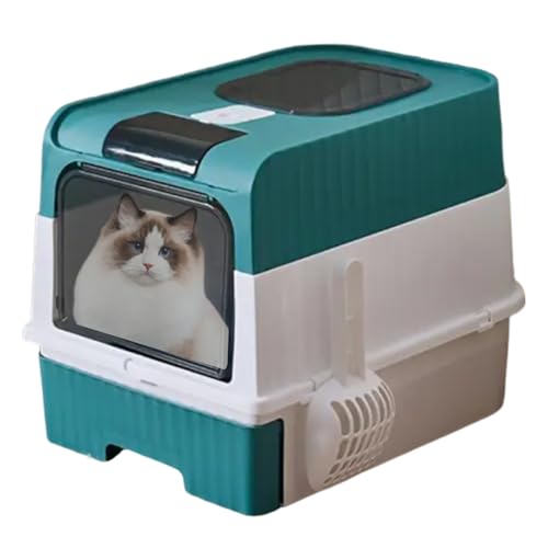 Dtaigou Katzenklo | Hoch Katzentoilette | Mit Schaufel Leichtes Geruchskontroll-Sieb Faltbare Umrandung Für Innenbereich Ecke Einfache Reinigung Dtaigou Katzenklo | Hoch Katzentoilette | Mit Schaufel Leichtes Geruchskontroll-Sieb Faltbare Umrandung Für Innenbereich Ecke Einfache Reinigung von Dtaigou