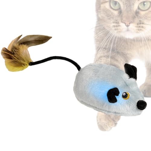 Dtaigou Katzenspielzeug Mäuse für Innenkatzen, automatische Mäuse Cat Toy | Automatische elektrische Katzen -LED -Soundmäusespielzeuge | Kätzchen Langeweile Übung mit Federschwanz, wiederaufladbares Dtaigou Katzenspielzeug Mäuse für Innenkatzen, automatische Mäuse Cat Toy | Automatische elektrische Katzen -LED -Soundmäusespielzeuge | Kätzchen Langeweile Übung mit Federschwanz, wiederaufladbares von Dtaigou