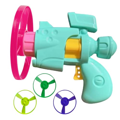 Dtaigou Leuchtscheiben-Propeller, beleuchtete fliegende Scheibe, Katzenwerfer-Set, Katzen-Apportierspielzeug, für Übungen, Jagd, Langeweile von Dtaigou