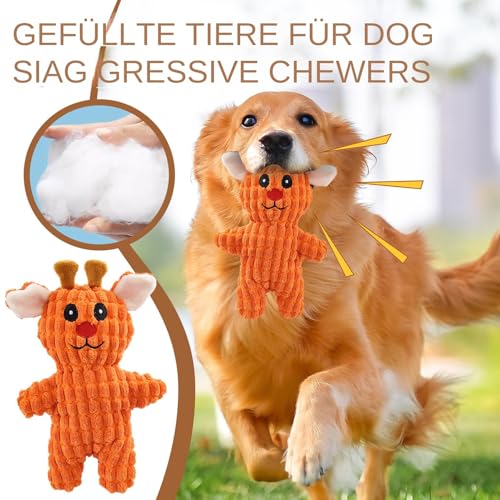 Dtaigou Plüschquietschende Hundespielzeug, quietschende Hundespielzeug für Aggressive,Hartes Hund ausgestopftes quietschendes Tier | Waschbar HaustierSpielzeug für kleine mittlere große Rassen Dtaigou Plüschquietschende Hundespielzeug, quietschende Hundespielzeug für Aggressive,Hartes Hund ausgestopftes quietschendes Tier | Waschbar HaustierSpielzeug für kleine mittlere große Rassen von Dtaigou