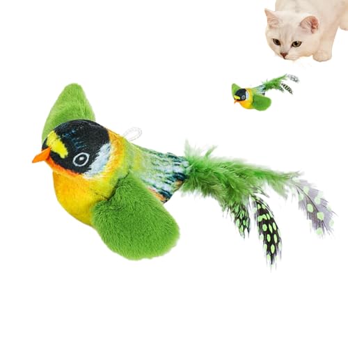 Dtaigou Schlagvogel-Katzenspielzeug, Fliegender Vogel-Katzenspielzeug | Plüschtiere flattern zwitscherndes Katzenspielzeug Vogel | Interaktives Katzenspielzeug, berührungsaktiviert, Simulationsvogel, Dtaigou Schlagvogel-Katzenspielzeug, Fliegender Vogel-Katzenspielzeug | Plüschtiere flattern zwitscherndes Katzenspielzeug Vogel | Interaktives Katzenspielzeug, berührungsaktiviert, Simulationsvogel, von Dtaigou