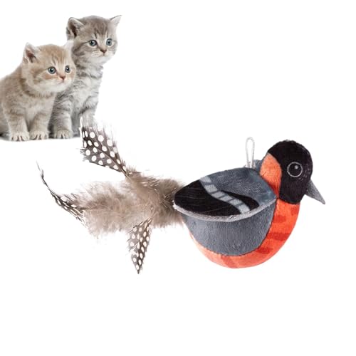 Dtaigou Zwitschernder Vogel-Katzenspielzeug, Zwitscher-Vogel mit flatternden Flügeln, interaktives, superweiches, realistisches Vogel-Katzenspielzeug, Katzenspielzeug, Vogel mit flatternden Flügeln Dtaigou Zwitschernder Vogel-Katzenspielzeug, Zwitscher-Vogel mit flatternden Flügeln, interaktives, superweiches, realistisches Vogel-Katzenspielzeug, Katzenspielzeug, Vogel mit flatternden Flügeln von Dtaigou