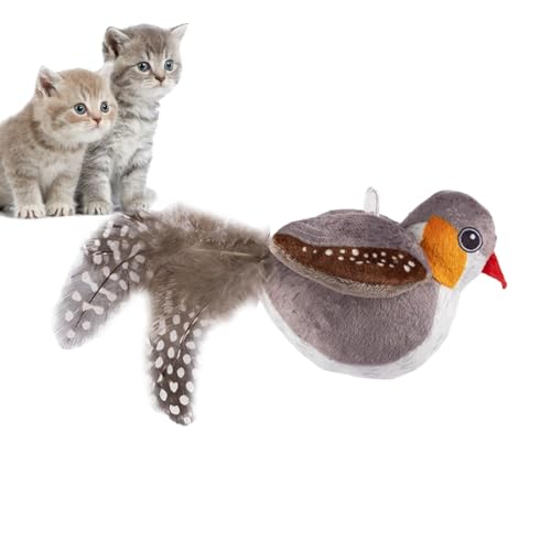 Dtaigou Zwitscherndes Katzenspielzeug - Zwitschernder Vogel mit flatternden Flügeln - Fliegender Vogel Spielzeug, Interaktives Superweiches Realistisches Vogel Katzenspielzeug, Katzenspielzeug Vogel Dtaigou Zwitscherndes Katzenspielzeug - Zwitschernder Vogel mit flatternden Flügeln - Fliegender Vogel Spielzeug, Interaktives Superweiches Realistisches Vogel Katzenspielzeug, Katzenspielzeug Vogel von Dtaigou