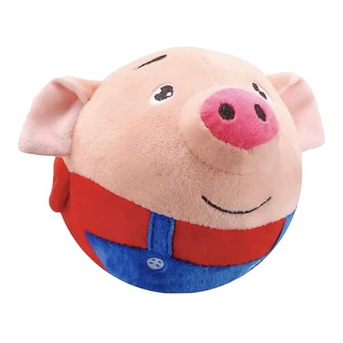 Hüpfball für Hunde – federnder Plüsch-Hamster | Waschbare Hüpfbälle für Haustiere, Cartoon-Kaninchen-Sound, springender Plüschball, Spielzeug für Hüpfball für Hunde – federnder Plüsch-Hamster | Waschbare Hüpfbälle für Haustiere, Cartoon-Kaninchen-Sound, springender Plüschball, Spielzeug für von Dtaigou