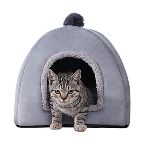Warmes Katzenhaus für den Winter, Hundehütte, Zwingerbett - Geschlossener Hunde- und Katzenhaus-Zwinger,Haustierbedarf für Winterwärme, halbgeschlossenes Katzenhaus für Hauskatzen, Hunde, Kaninchen Warmes Katzenhaus für den Winter, Hundehütte, Zwingerbett - Geschlossener Hunde- und Katzenhaus-Zwinger,Haustierbedarf für Winterwärme, halbgeschlossenes Katzenhaus für Hauskatzen, Hunde, Kaninchen von Dtaigou