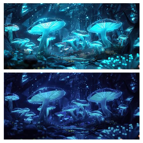 Dtekoj Aquarium-Hintergrund, UV-reagierender Hintergrund, Sternenhimmel, Mondlicht, Terrarium, Hintergrund mit 10 EVA-Klebeband, 121,9 x 50,8 cm, Schwarzlicht, Cyan, Pilz, Schwarzlicht, Schwarzlicht Dtekoj Aquarium-Hintergrund, UV-reagierender Hintergrund, Sternenhimmel, Mondlicht, Terrarium, Hintergrund mit 10 EVA-Klebeband, 121,9 x 50,8 cm, Schwarzlicht, Cyan, Pilz, Schwarzlicht, Schwarzlicht von Dtekoj