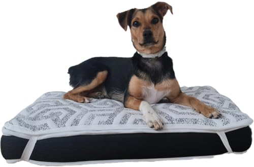 Genérico SUPRADOG Hundebett mit gepolstertem Topper - Schaumstoff mit hoher Dichte, Komfort und Unterstützung für Haustiere von Dttra