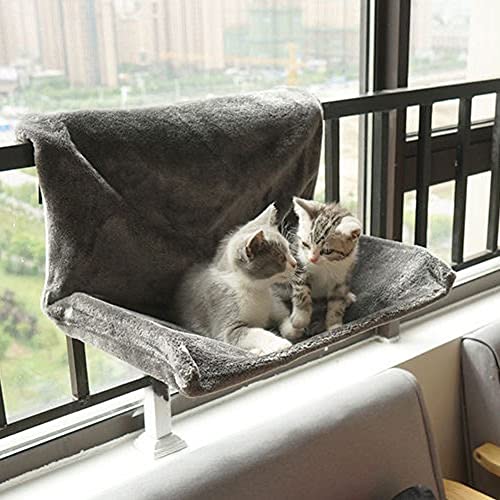 Hängendes Katzenbett für Heizkörper und Fenster, beruhigendes, flauschiges Katzenbett, Welpen, Haustier, Heizkörperbett, warmes Fleece-Katzenbetten, starke und langlebige Katzenhängematte von Dttra