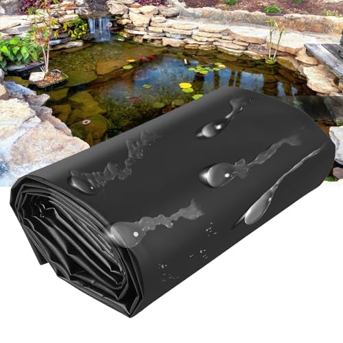 Dtyubfg HDPE Pond Liner 9 x 11 m Garden Pool Membrane, Reinforced and Beautified Environment Pond Pool Liner Can Be Reused Fish and Plant-Friendly Dtyubfg HDPE Pond Liner 9 x 11 m Garden Pool Membrane, Reinforced and Beautified Environment Pond Pool Liner Can Be Reused Fish and Plant-Friendly von Dtyubfg