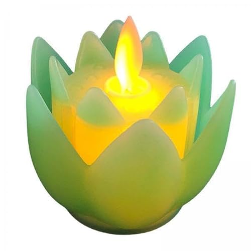 Dualoai 2X Lotus Lampe LED Buddhistischen Lichter LED Teelicht Kerzen Flackern CandleBuddha Halle Liefert von Dualoai