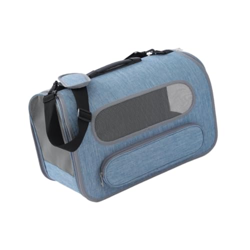 Dualoai Atmungsaktive Hunde-Reisetasche, weiche Seiten, Haustier-Reisetasche, Haustier-Tragetasche für kleine Hunde, Blau Dualoai Atmungsaktive Hunde-Reisetasche, weiche Seiten, Haustier-Reisetasche, Haustier-Tragetasche für kleine Hunde, Blau von Dualoai
