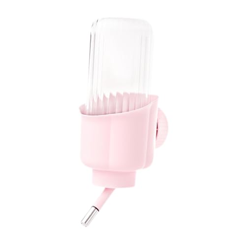 Dualoai Automatischer Kaninchentrinker, Wasserflasche, Trinknapf, Wassertrinkspender für Häschen, ROSA, 500 ml Dualoai Automatischer Kaninchentrinker, Wasserflasche, Trinknapf, Wassertrinkspender für Häschen, ROSA, 500 ml von Dualoai