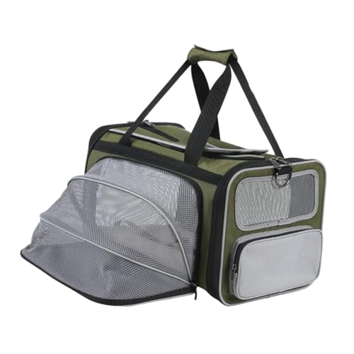 Dualoai Cat Carrier mit Erweiterbarem Design für Reise Und Outdoor Aktivitäten, GrÜn Dualoai Cat Carrier mit Erweiterbarem Design für Reise Und Outdoor Aktivitäten, GrÜn von Dualoai