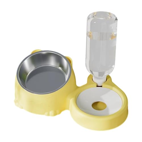 Dualoai Doppelter Katzennapf, 15° Geneigter Futternapf, Futterspender, Katzennapf, Gelb Dualoai Doppelter Katzennapf, 15° Geneigter Futternapf, Futterspender, Katzennapf, Gelb von Dualoai
