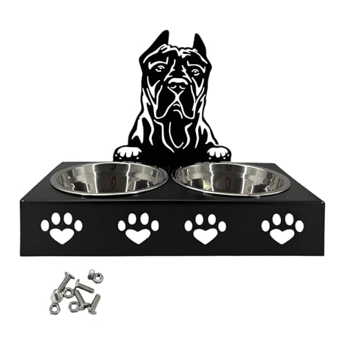 Dualoai Erhöhte Katzen Fütterungsschüssel, Hundesschale, Erhöhte Haustierfuttermittel für Katzen Und Mittelgroße Hunde, B von Dualoai
