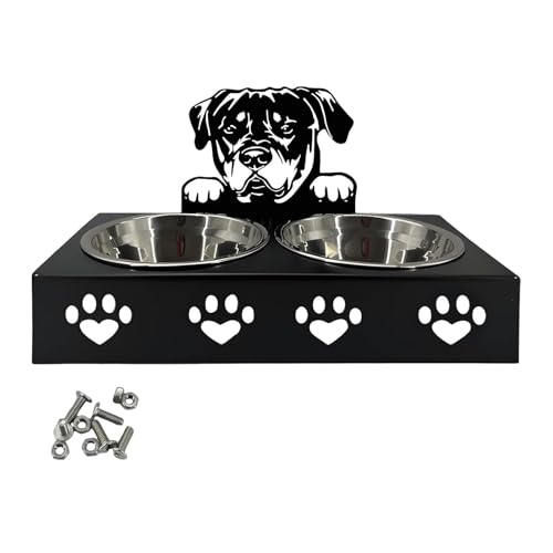 Dualoai Erhöhte Katzen Fütterungsschüssel, Hundesschale, Erhöhte Haustierfuttermittel für Katzen Und Mittelgroße Hunde, C von Dualoai