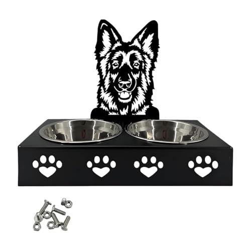 Dualoai Erhöhte Katzen Fütterungsschüssel, Hundesschale, Erhöhte Haustierfuttermittel für Katzen Und Mittelgroße Hunde, G von Dualoai