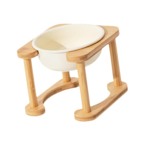 Dualoai Erhöhter Fressnapf für Hunde, Anti Rutsch Design, Wasserstation, Weiß Dualoai Erhöhter Fressnapf für Hunde, Anti Rutsch Design, Wasserstation, Weiß von Dualoai